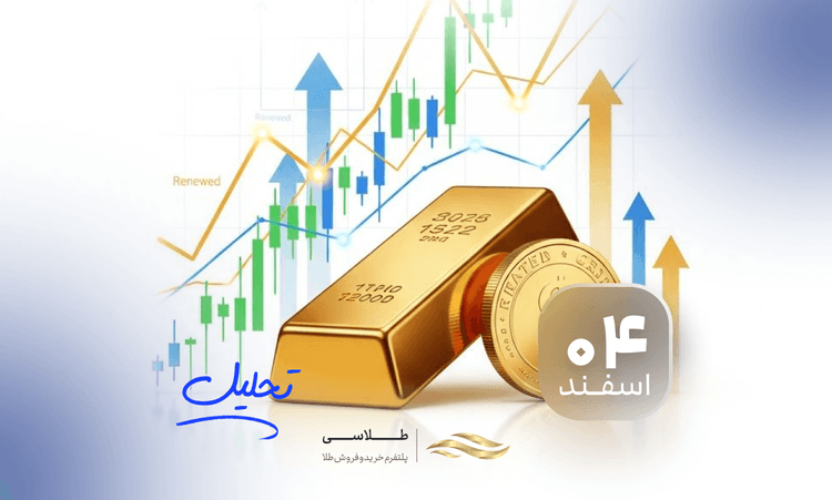 تحلیل تکنیکال طلا (۴ اسفند ۱۴۰۴) افزایش دوباره قیمت انس جهانی
