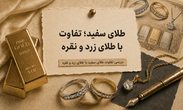 طلای سفید چیست و چه تفاوتی با طلای زرد و نقره دارد؟