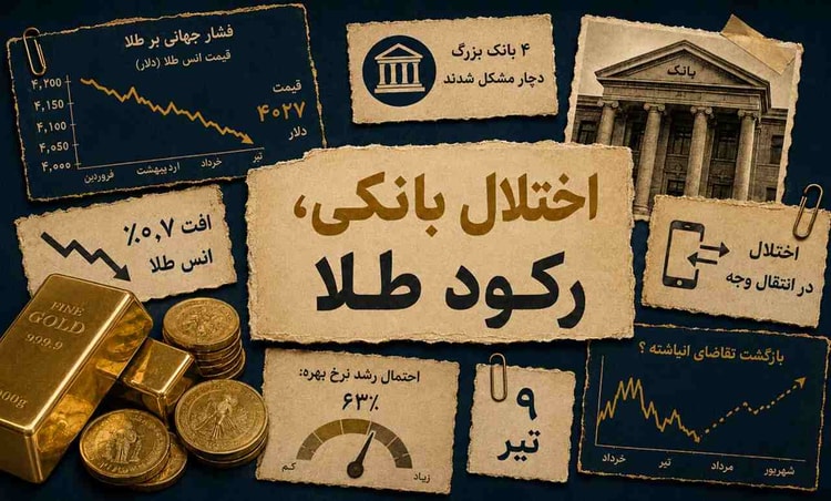 معاملات طلا قفل شد؛ هشدار جهش قیمت بعد از رفع اختلال بانکی