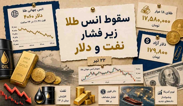 تنگه هرمز بسته شد؛ چرا طلا سقوط کرد؟ + پیش‌بینی آینده طلا