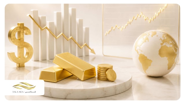 رشد انس بی‌اثر ماند؛ دلار بازی طلای ۱۸ عیار را عوض کرد