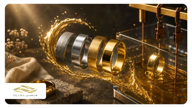 آبکاری طلا چیست؟ بررسی مراحل و کاربرد‌های آن