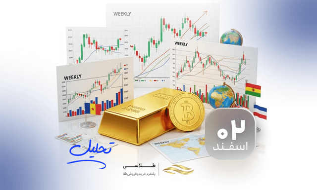 تحلیل هفتگی طلا (هفته اول اسفند ۱۴۰۴) همه نگاهها به تحولات ژئوپلیتیک