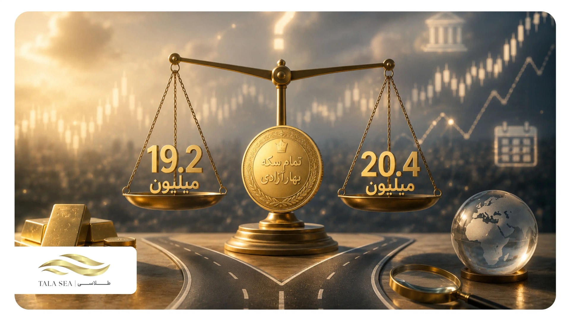 طلا در دو راهی ۱۹.۲ و ۲۰.۴ میلیون؛ بازار منتظر چه اتفاقی است؟