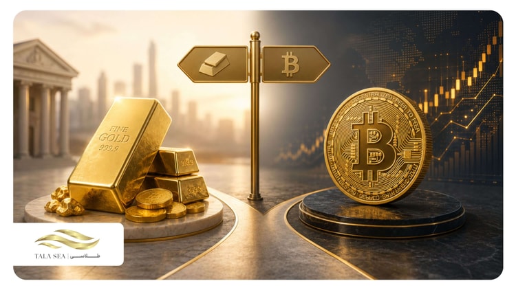 طلا بخریم یا بیت کوین؟ بهترین انتخاب برای سرمایهگذاری چیست؟