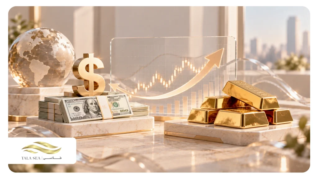 تاثیر ارز بر بازار طلا