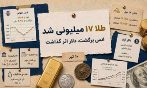 طلای داخلی به ۱۷ میلیون رسید؛ انس طلا بازار را غافلگیر کرد