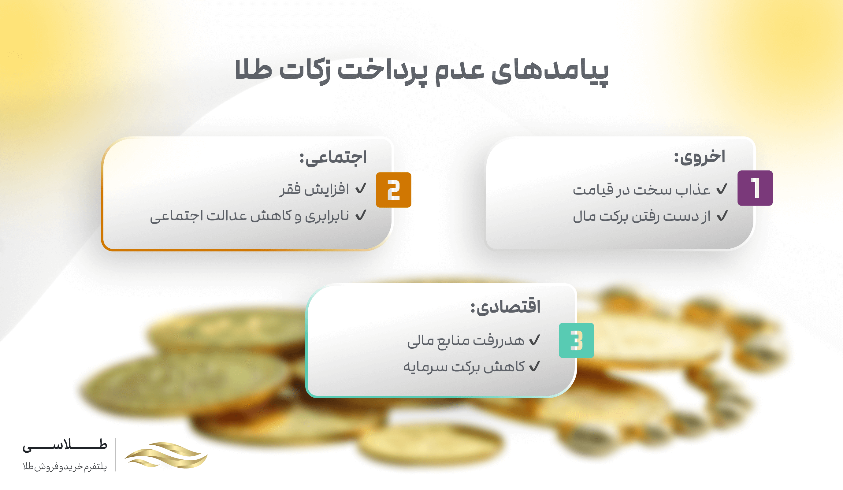 عدم پرداخت زکات طلا