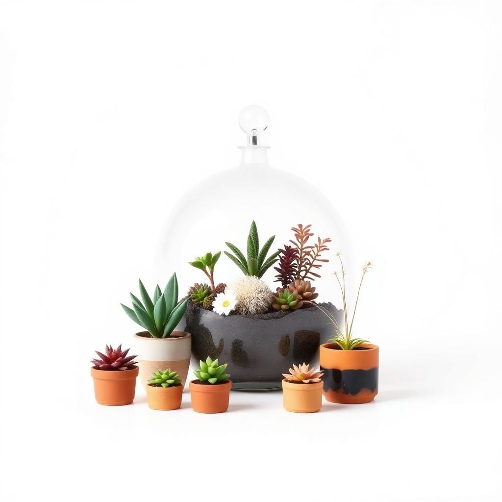 تراریوم و گلدان مینیاتوری برای هدیه سازمانی روز زن