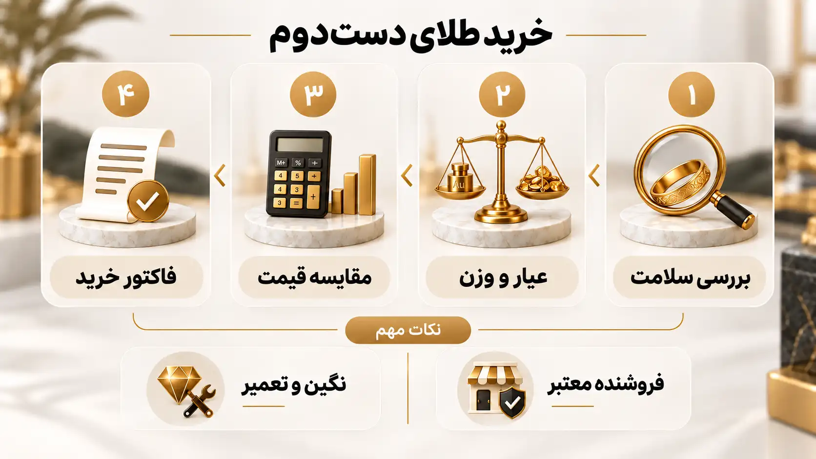راهنمای خرید طلای دست دوم